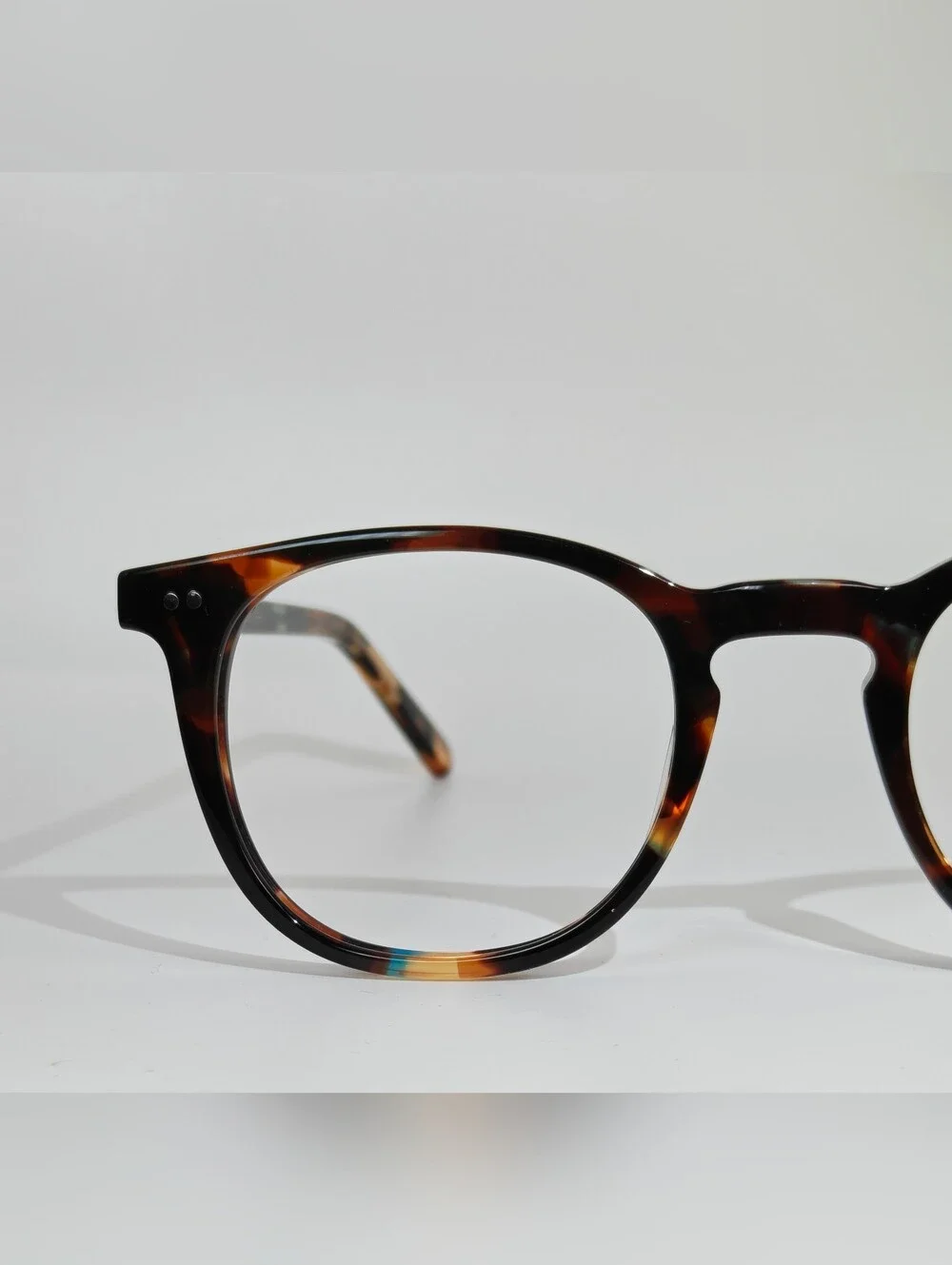 RFLKT. Ona. Women's Specific Eyewear. Round. Blue Amber Tortoise.